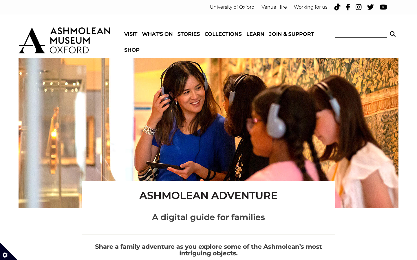 Screenshot of Ashmolean Adventure