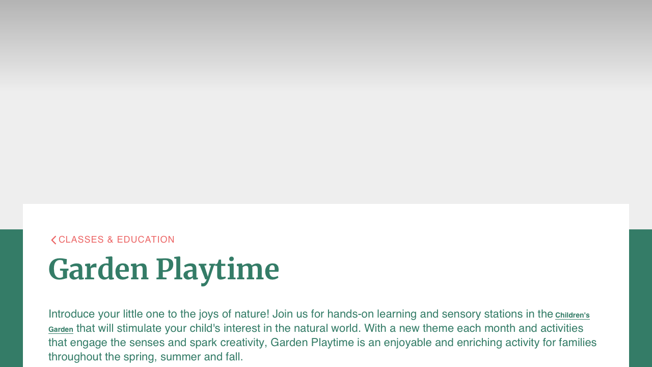 Screenshot of Atlanta Botanical Garden Playtime