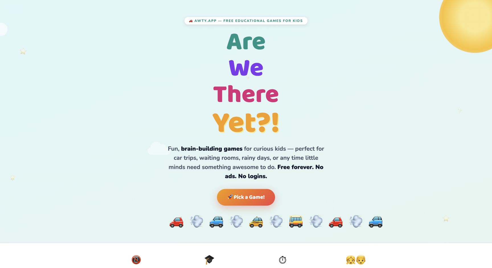 Screenshot of Are We There Yet?