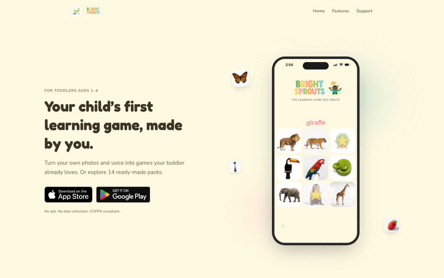 Screenshot of Bright Sprouts