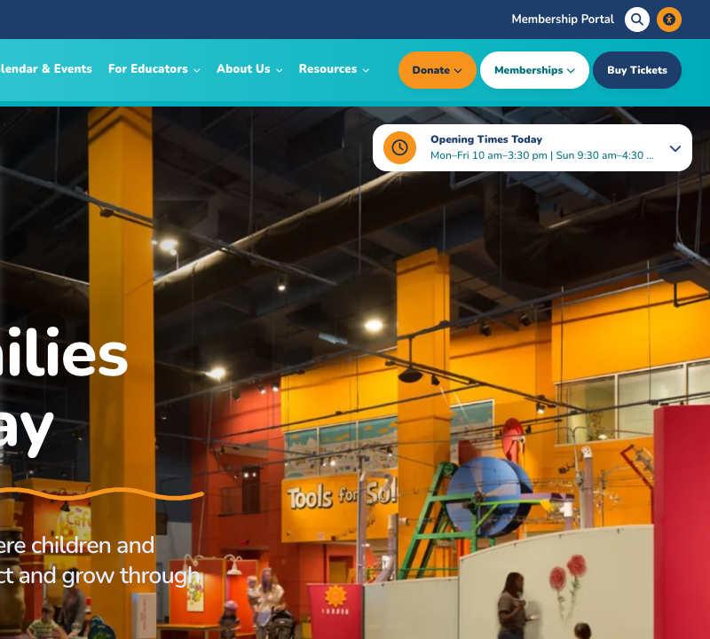 Screenshot of Children's Museum of Atlanta