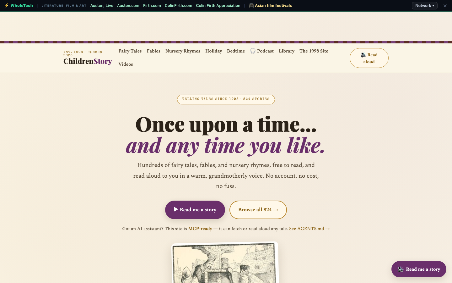 Screenshot of ChildrenStory