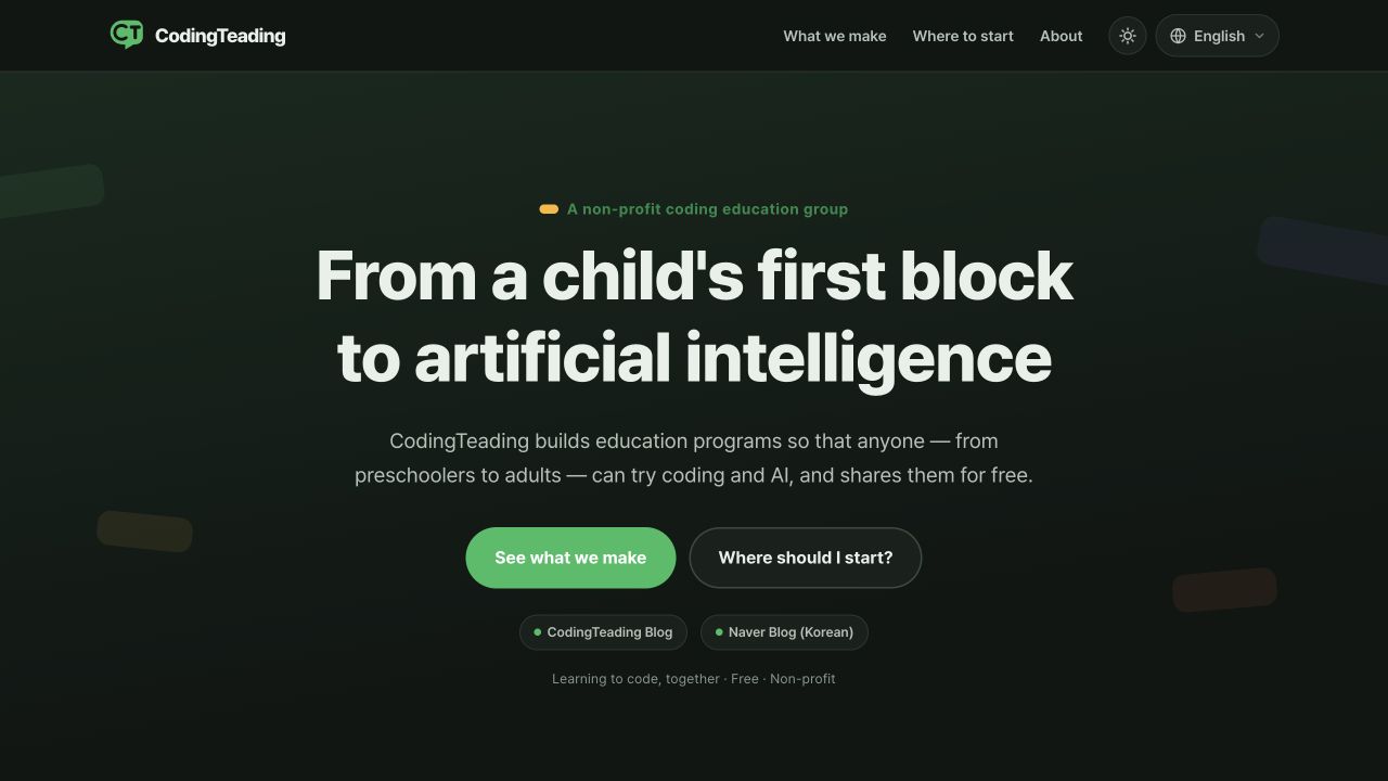 Screenshot of CodingTeading