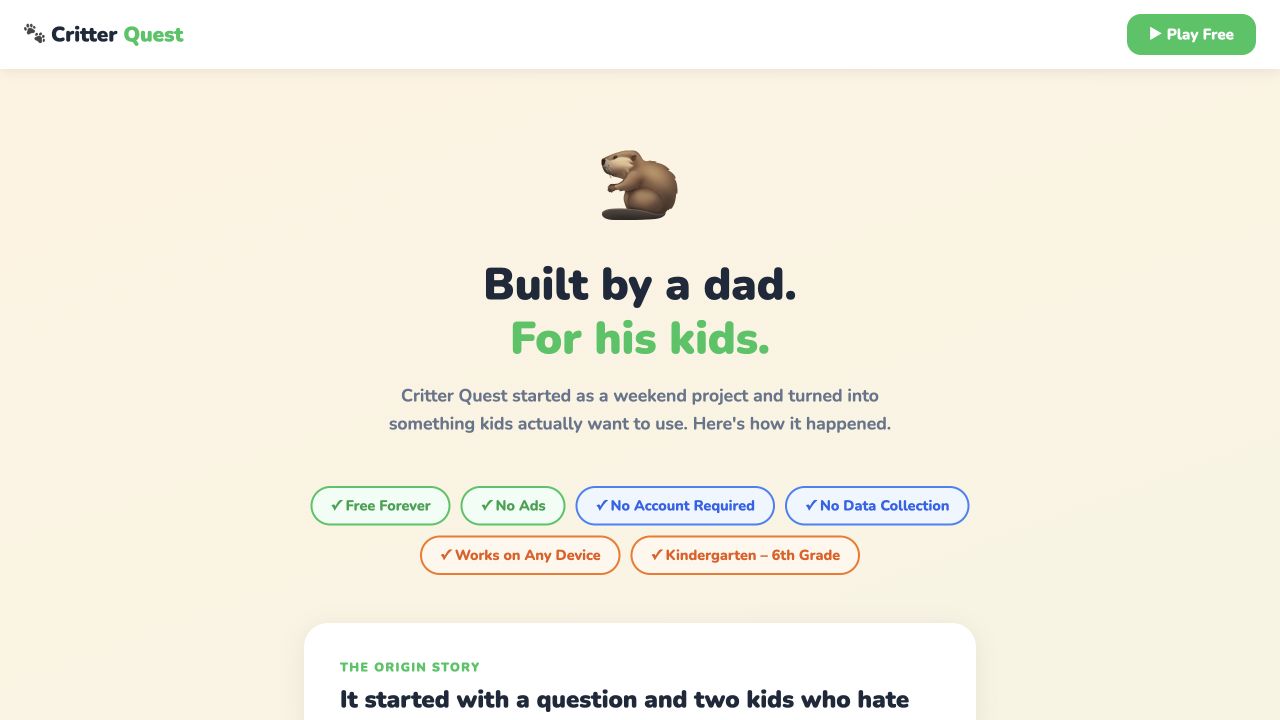 Screenshot of Critter Quest