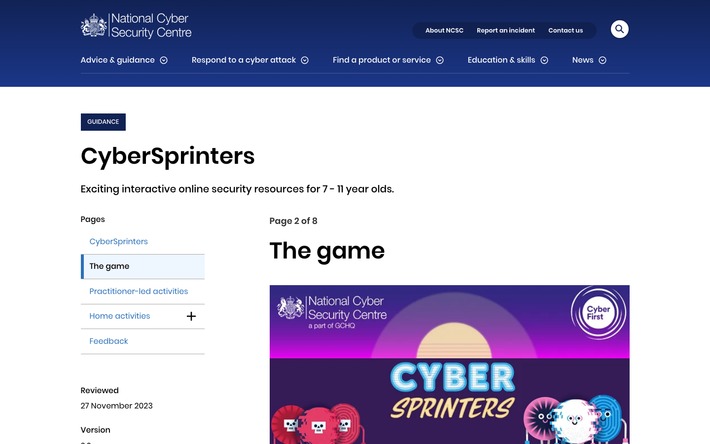 Screenshot of CyberSprinters