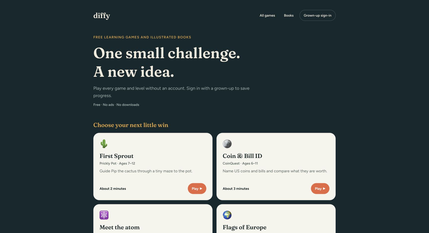 Screenshot of Diffy