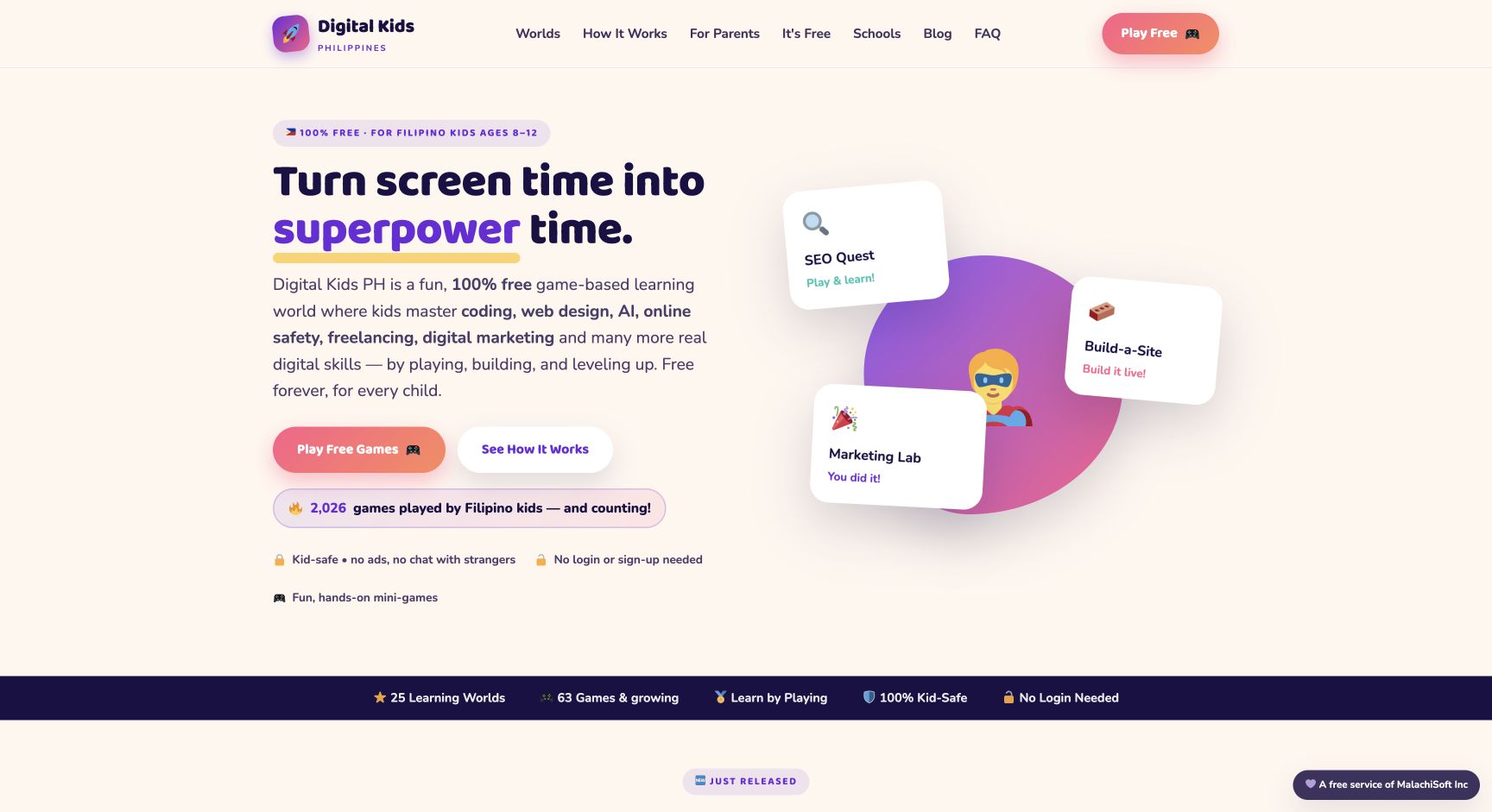 Screenshot of Digital Kids PH