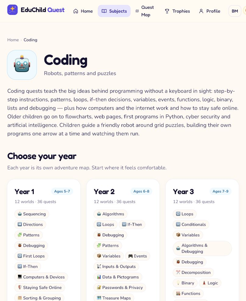 Screenshot of EduChild Quest
