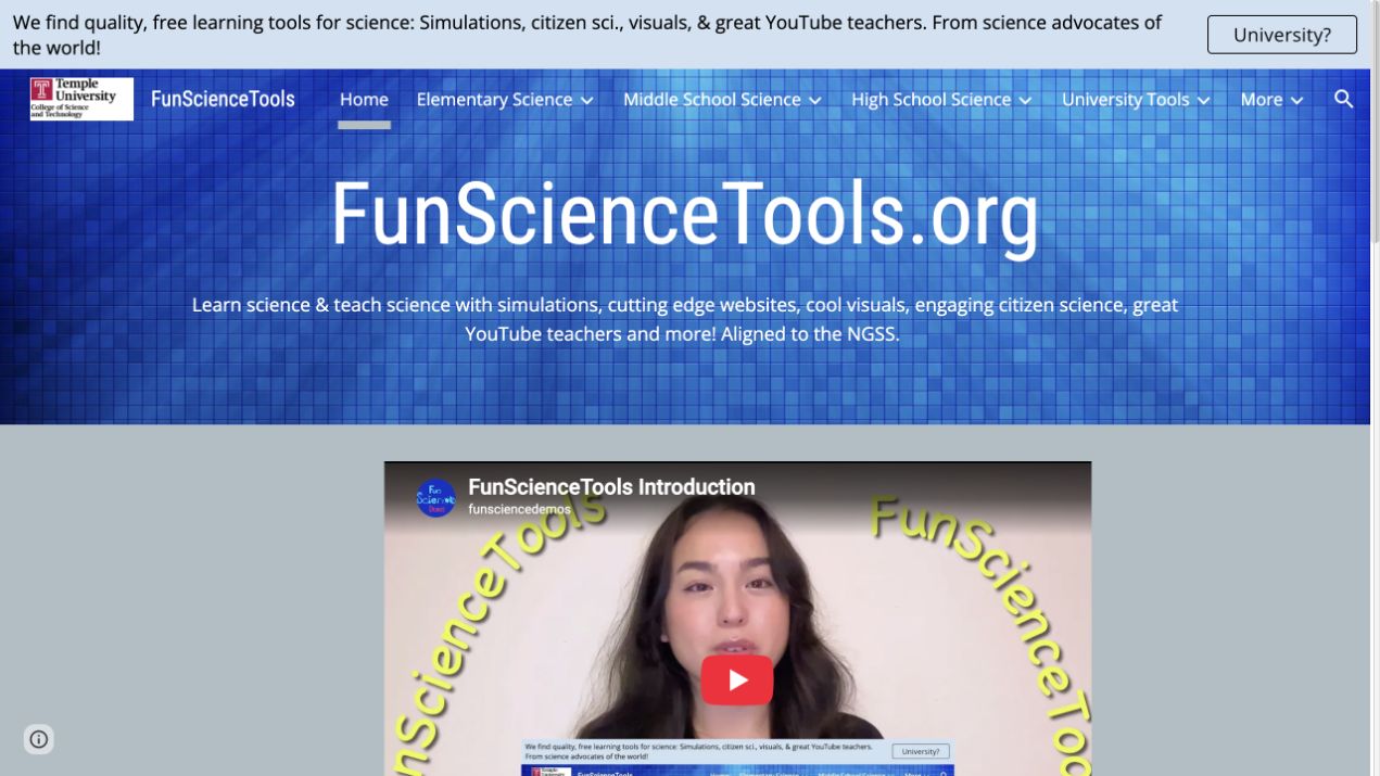 Screenshot of FunScienceTools
