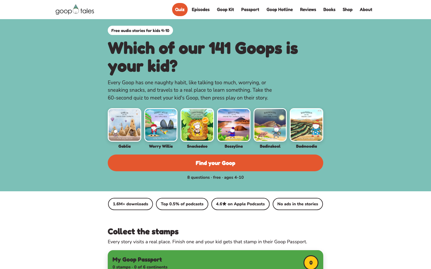 Screenshot of Goop Tales