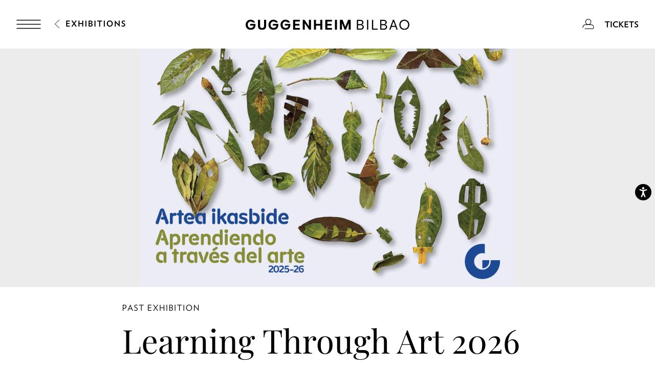 Screenshot of Guggenheim Bilbao Learning Through Art 2026