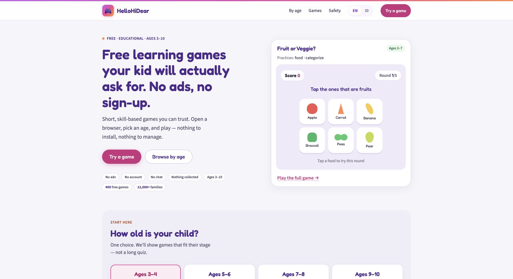 Screenshot of HelloHiDear