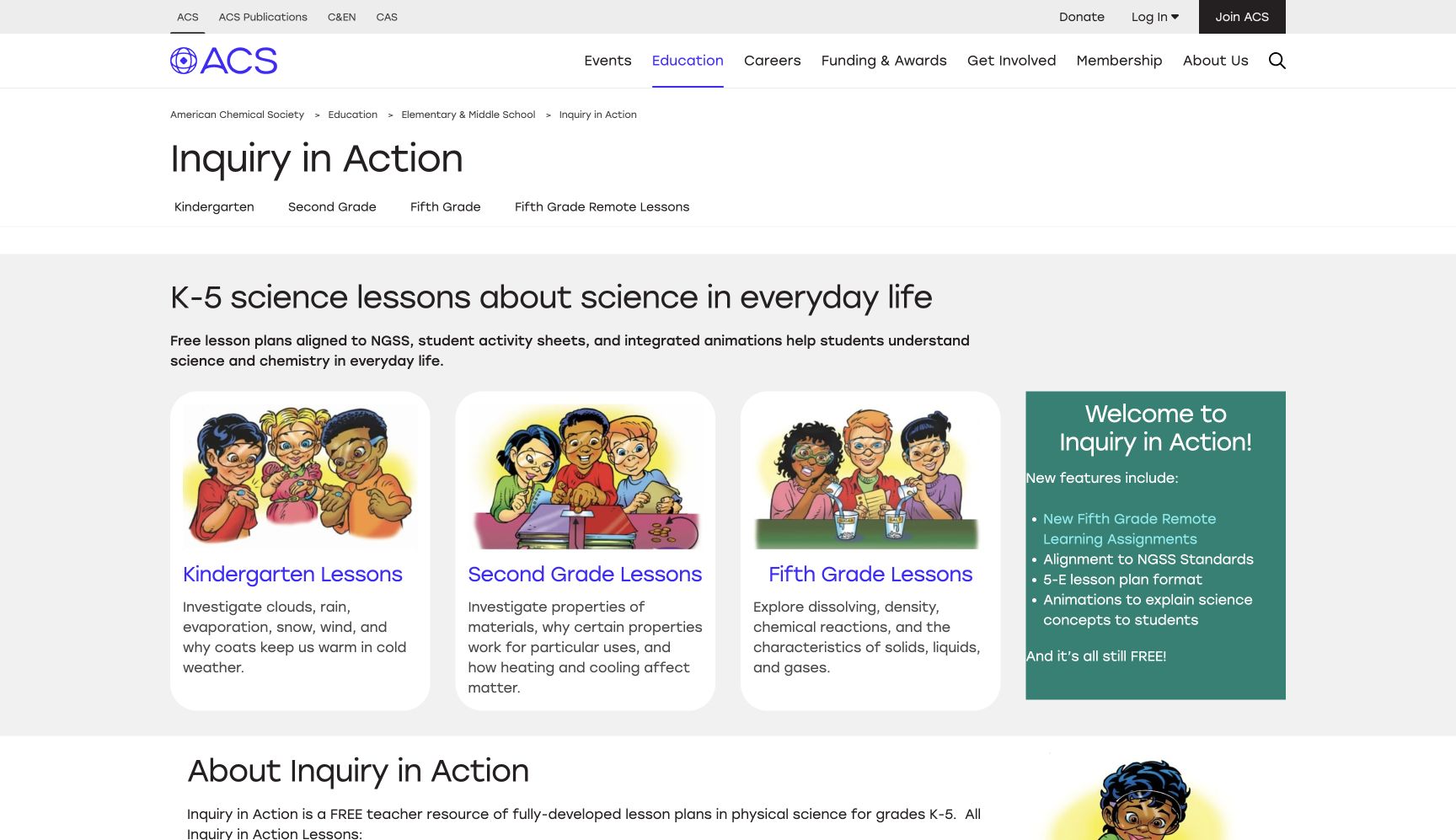 Screenshot of Inquiry in Action