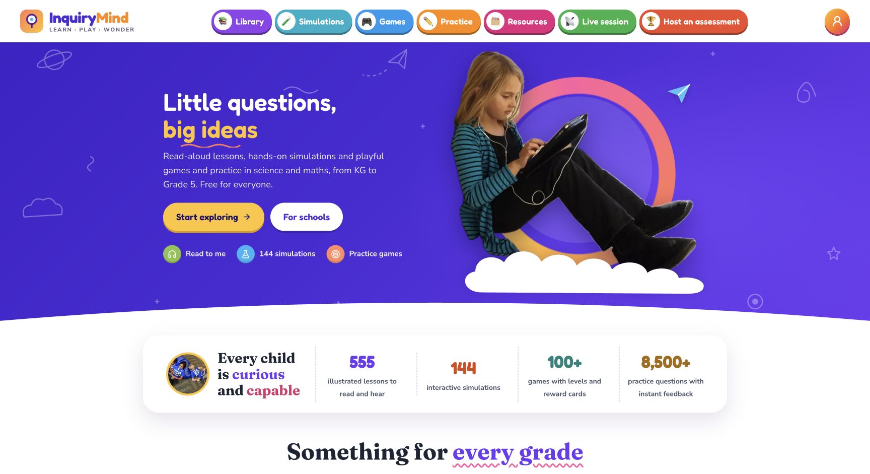 Screenshot of InquiryMind