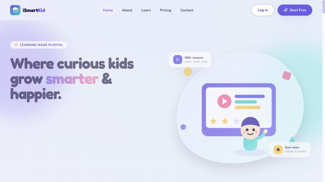 Screenshot of iSmartKid