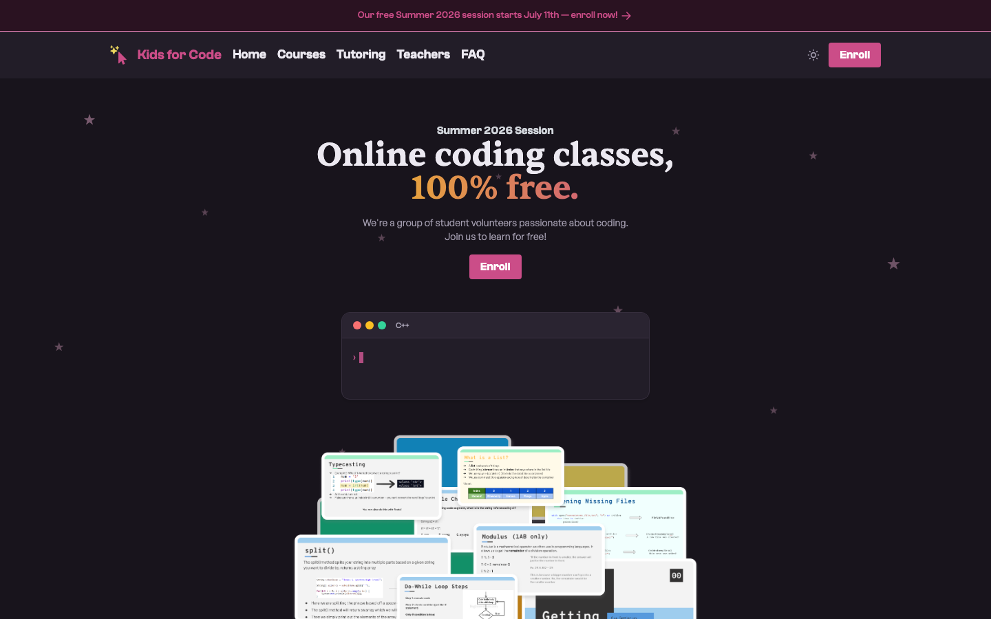Screenshot of Kids for Code