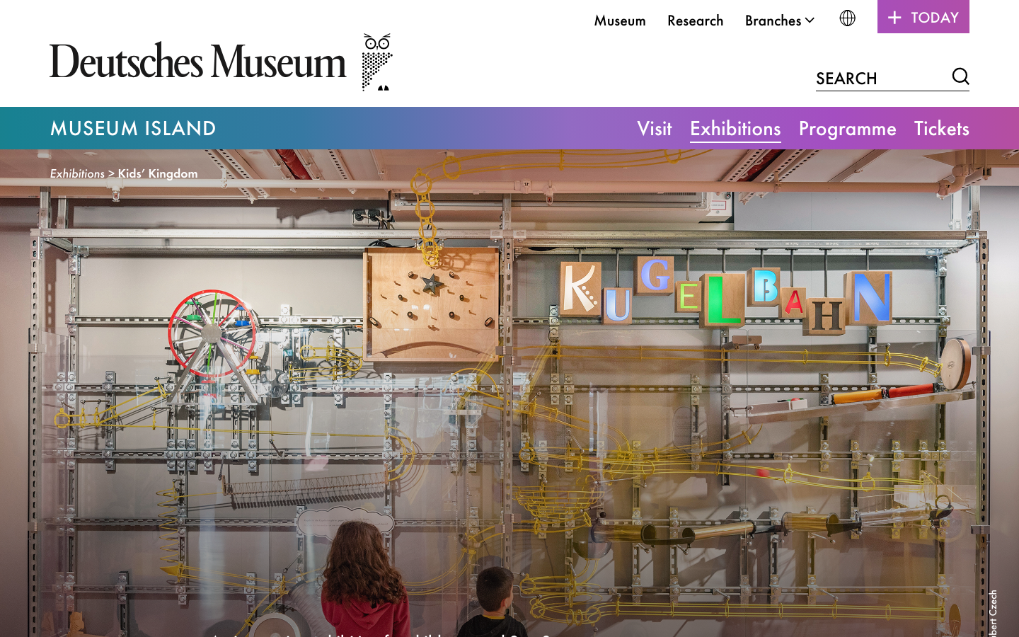 Screenshot of Kids’ Kingdom — Deutsches Museum