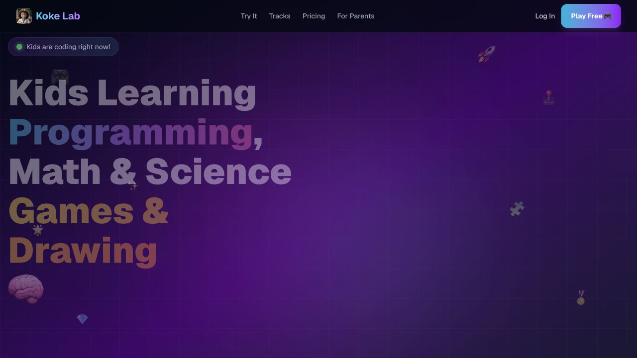 Screenshot of KokeLab