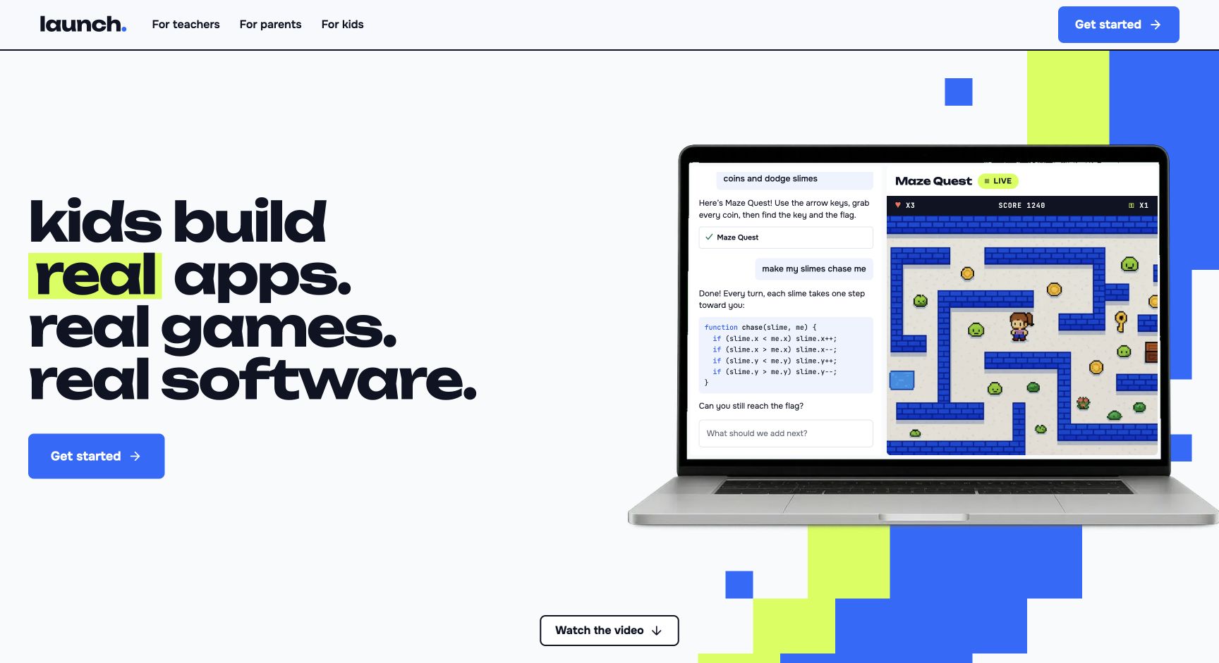 Screenshot of Launch