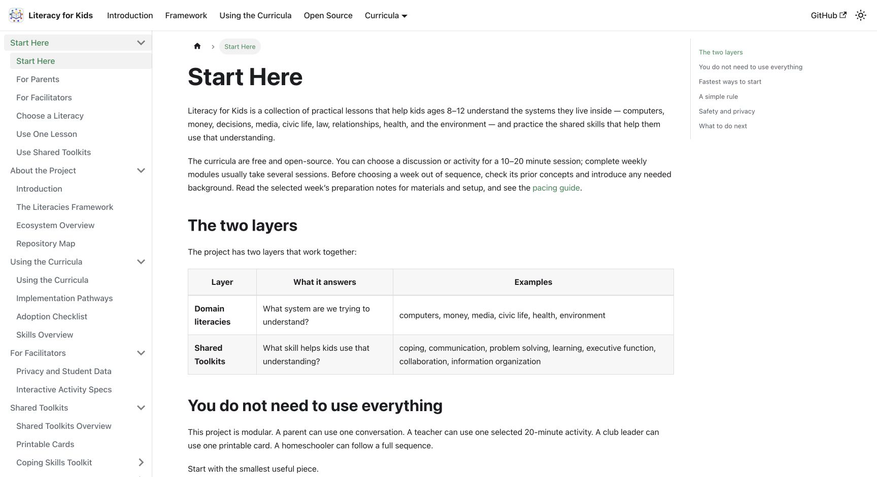 Screenshot of Literacy for Kids