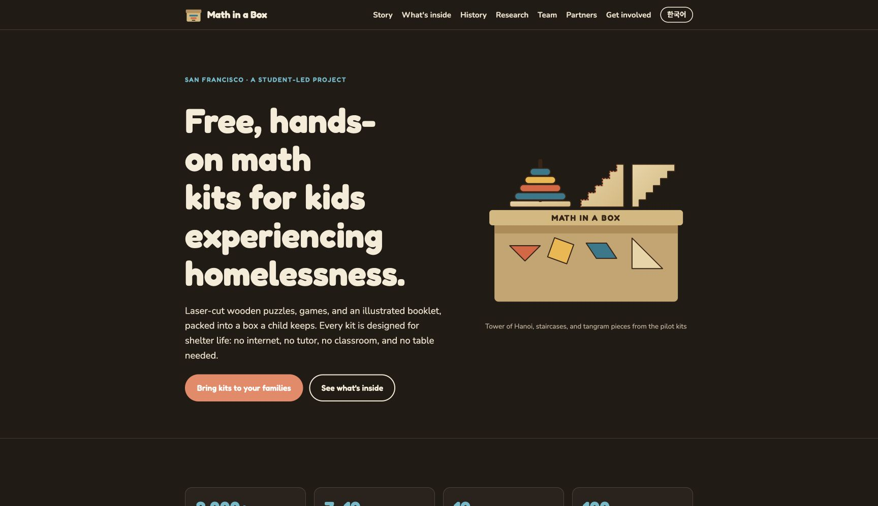 Screenshot of Math in a Box