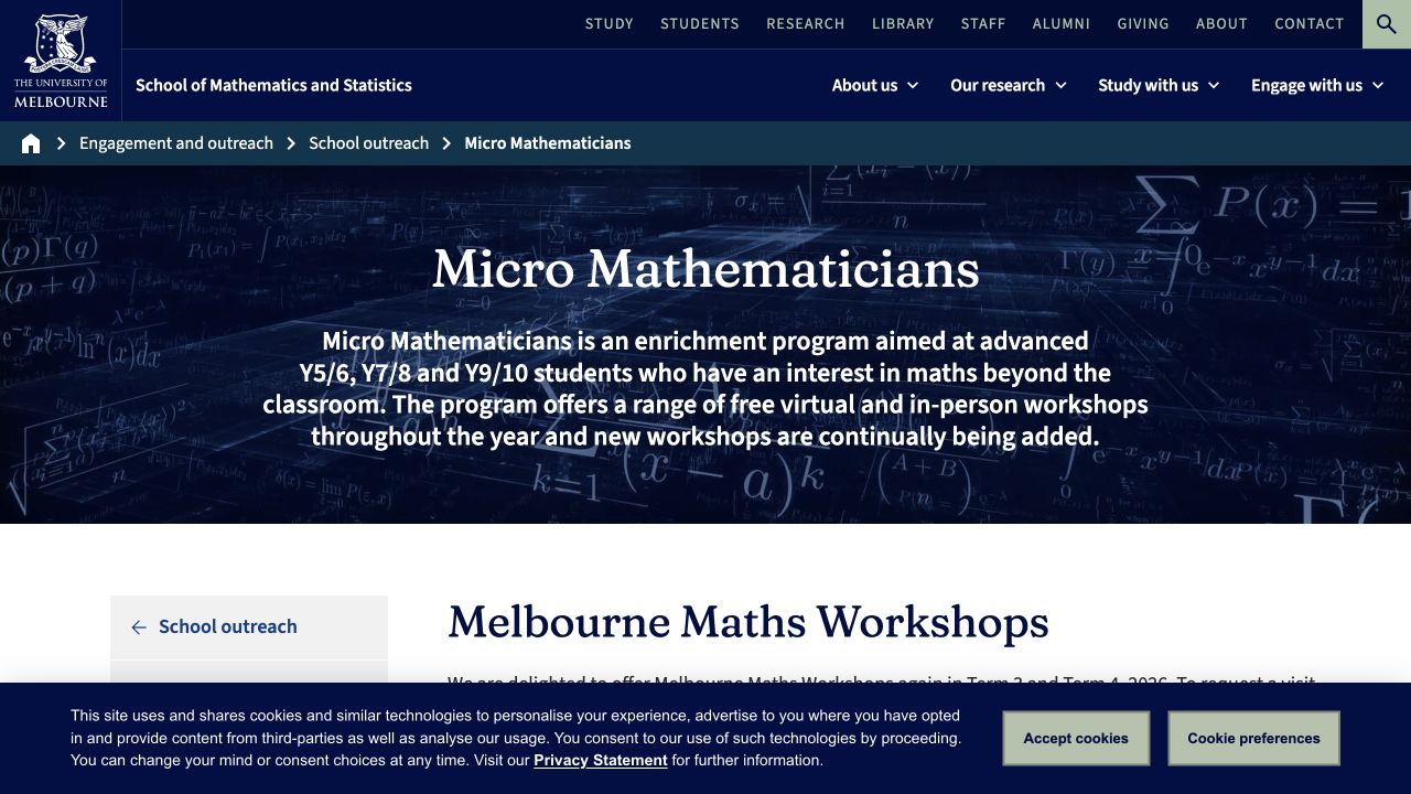Screenshot of Micro Mathematicians