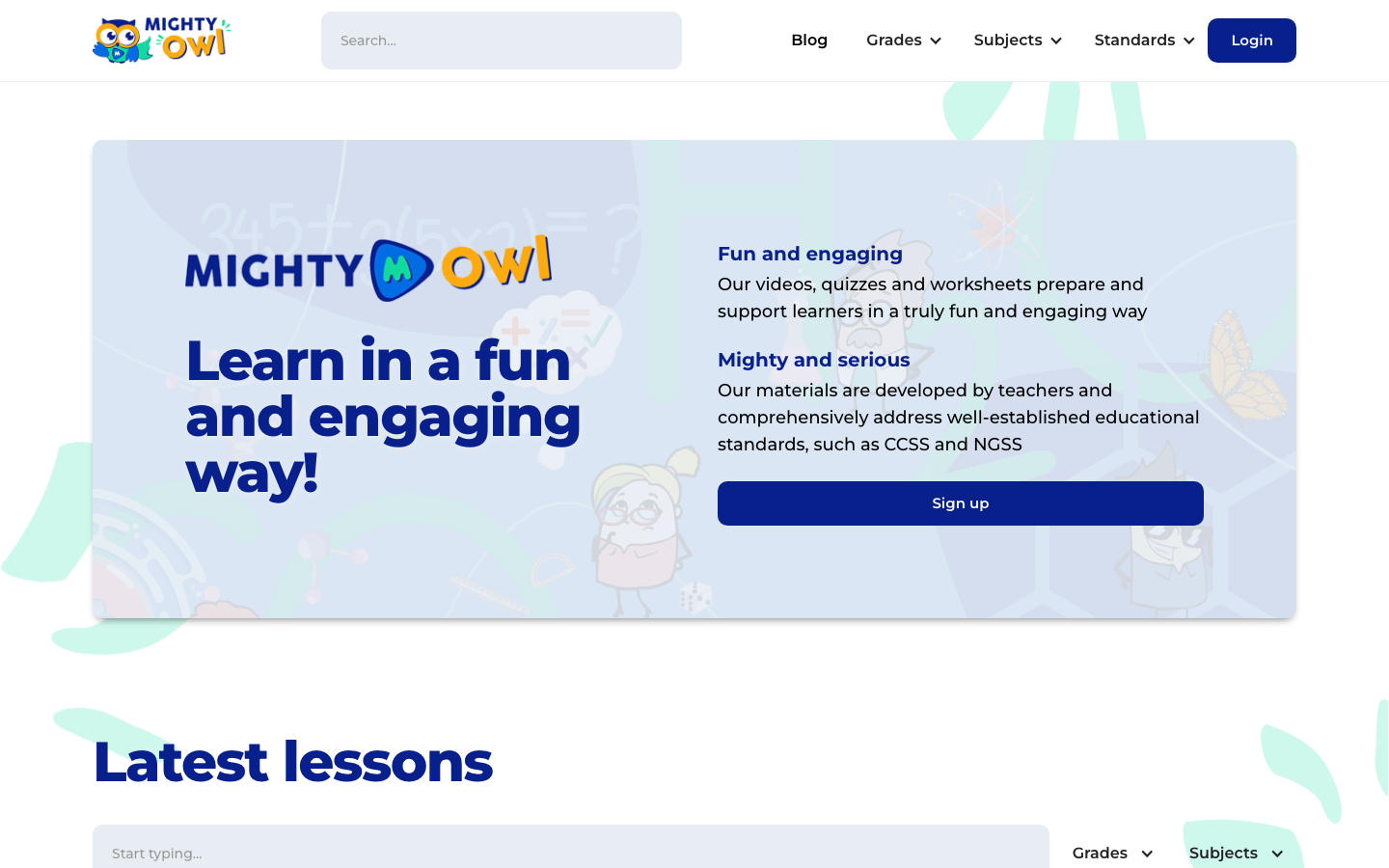 Screenshot of MightyOwl
