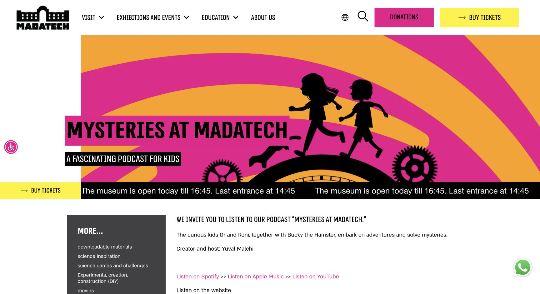 Screenshot of Mysteries at Madatech