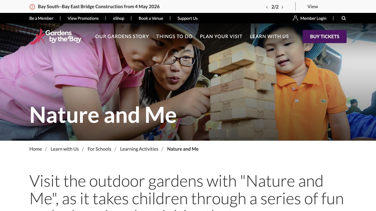 Screenshot of Nature and Me