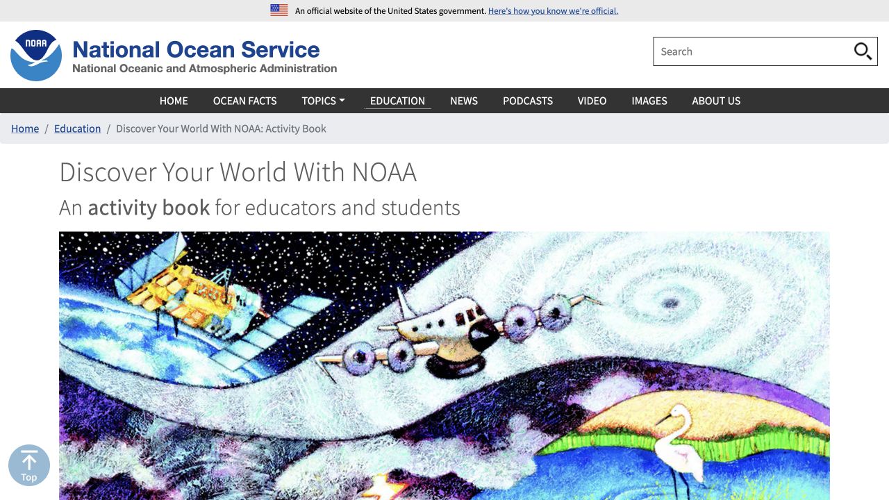 Screenshot of Discover Your World With NOAA