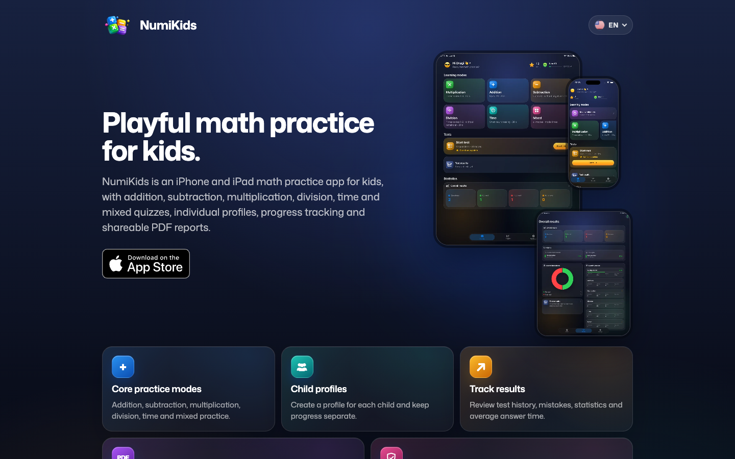 Screenshot of NumiKids