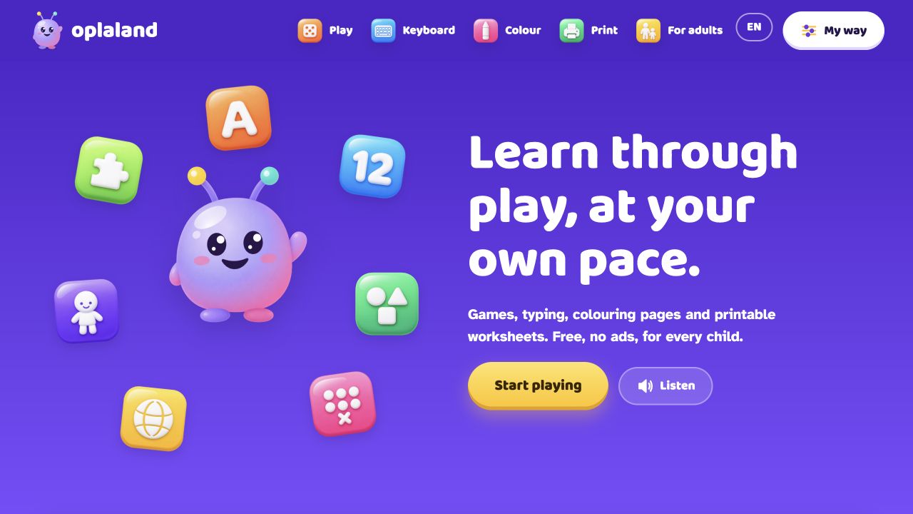 Screenshot of Oplaland