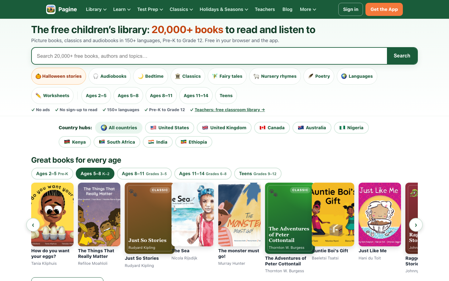 Screenshot of Pagine