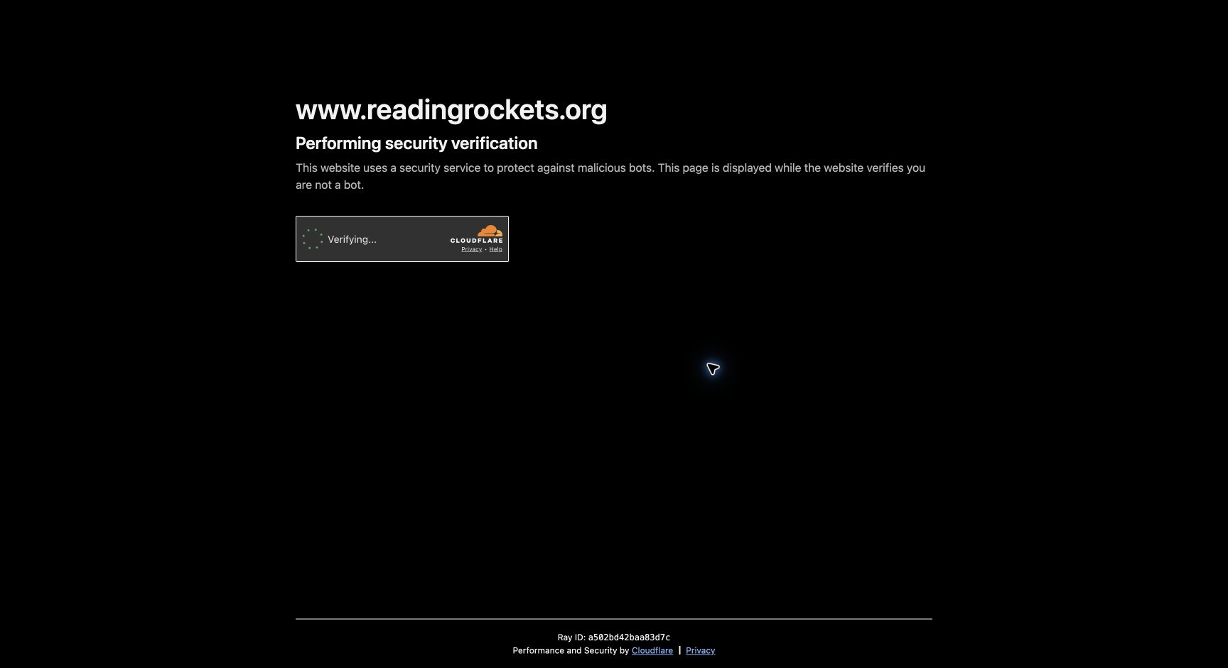 Screenshot of Reading Rockets Activities