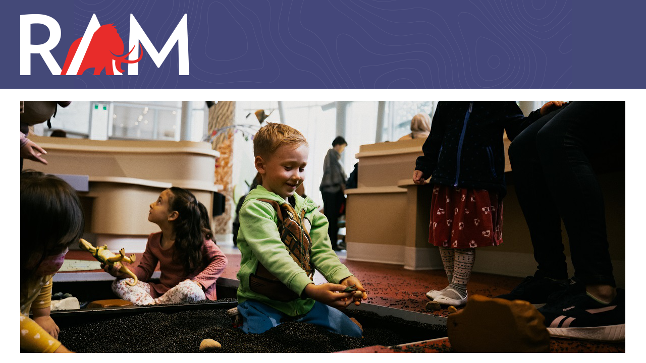 Screenshot of Royal Alberta Museum Children's Gallery