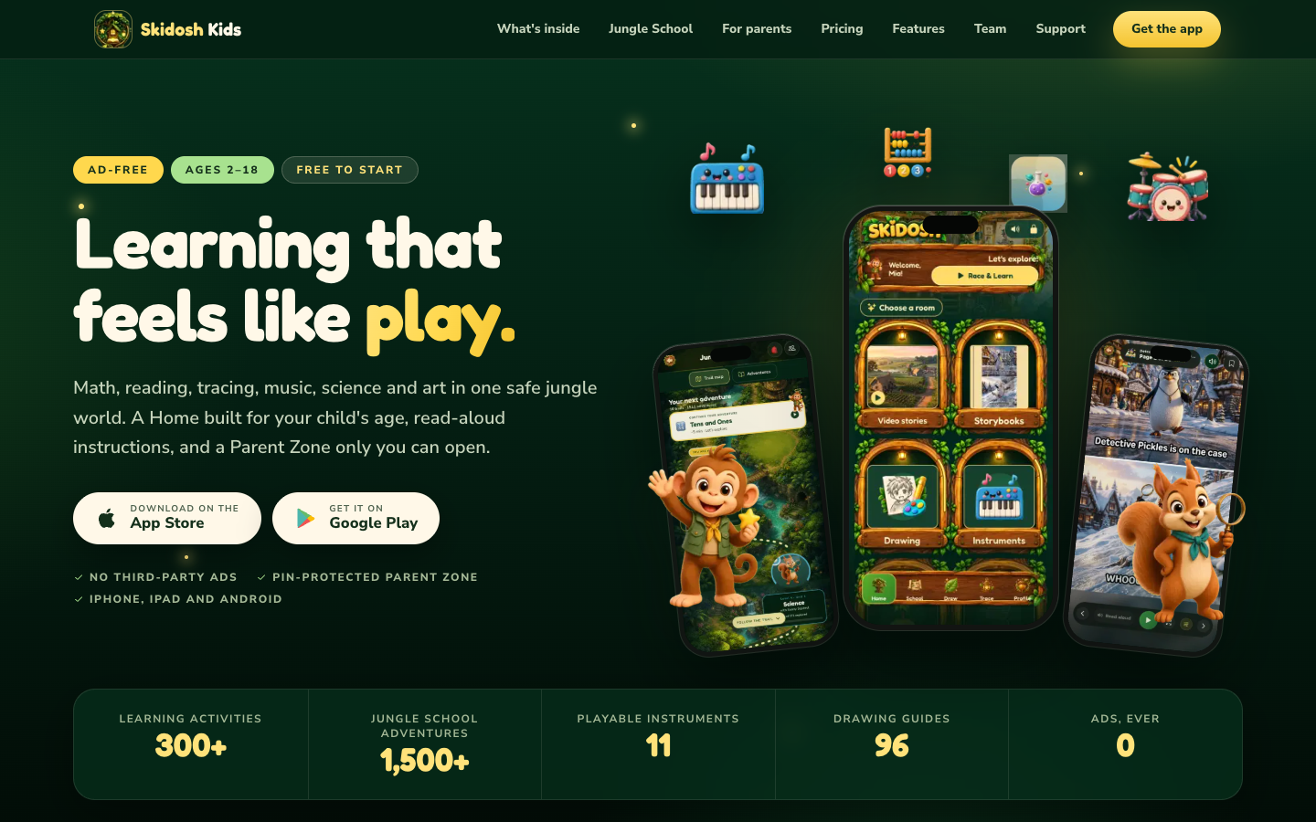 Screenshot of Skidosh Kids