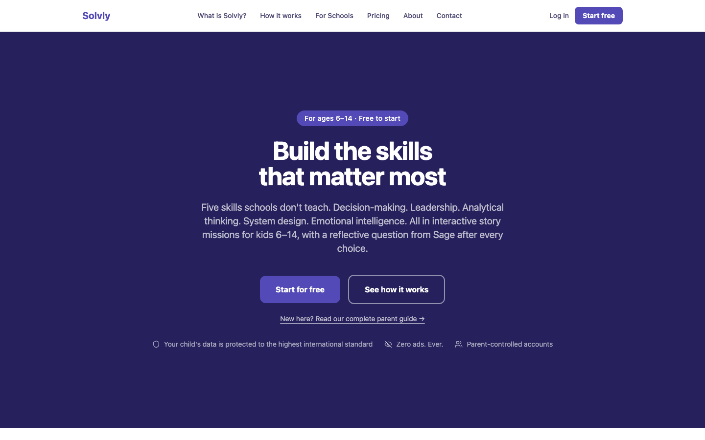 Screenshot of Solvly