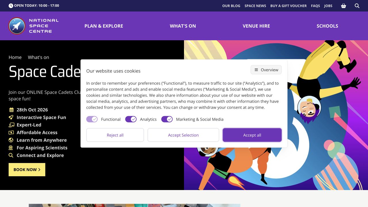 Screenshot of Space Cadets Online