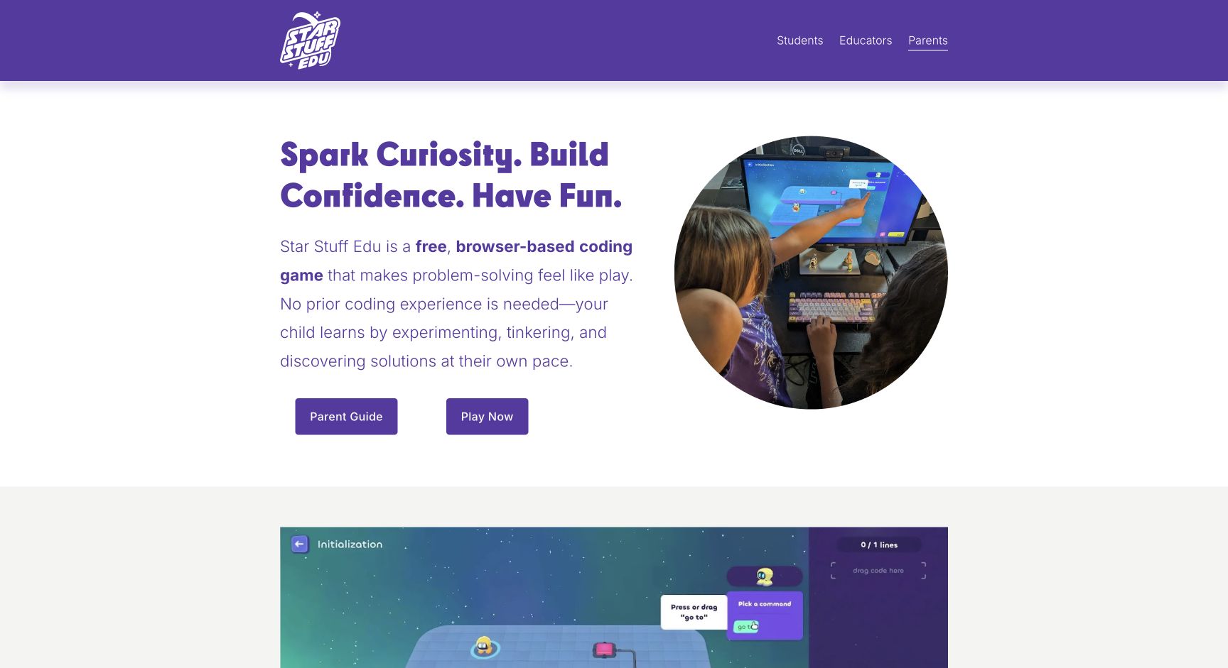 Screenshot of Star Stuff Edu