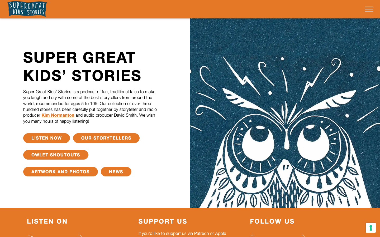 Screenshot of Super Great Kids’ Stories