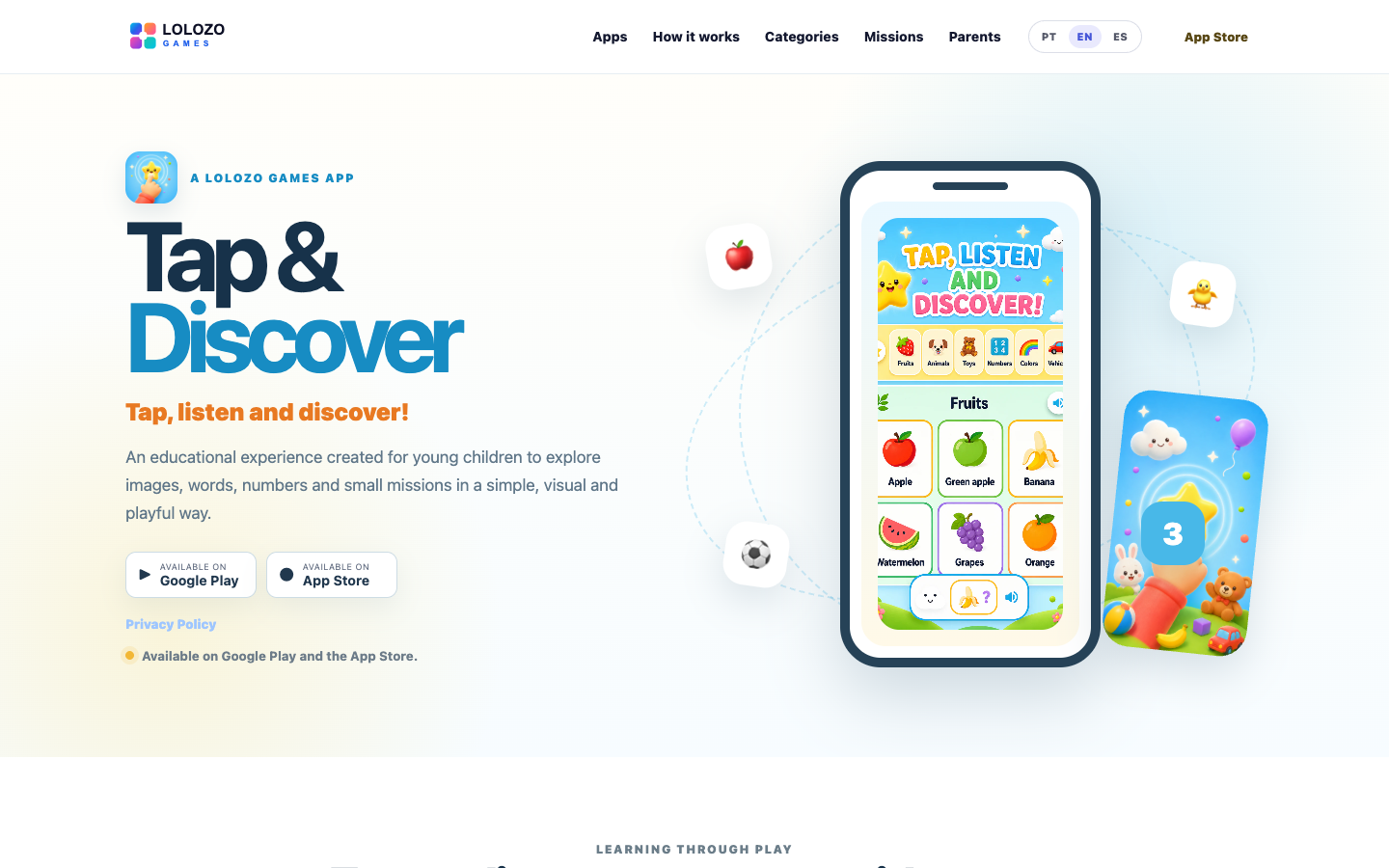 Screenshot of Tap & Discover