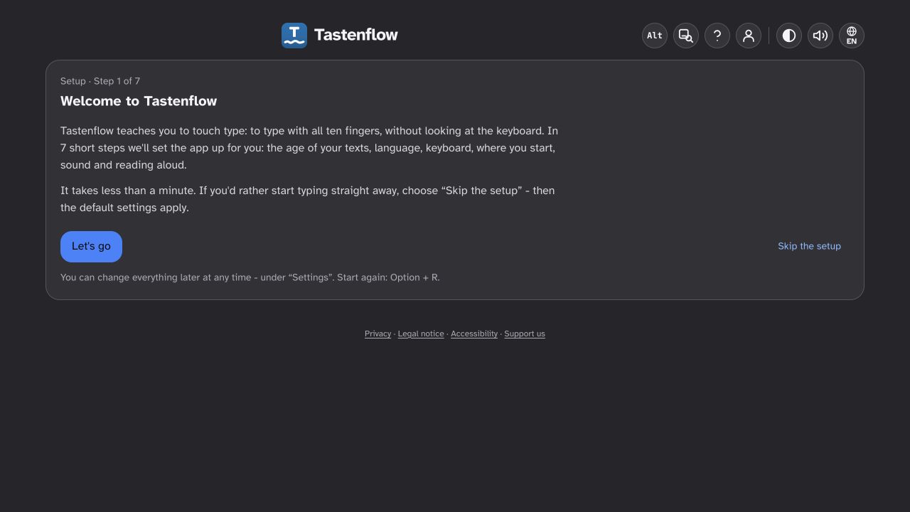 Screenshot of Tastenflow