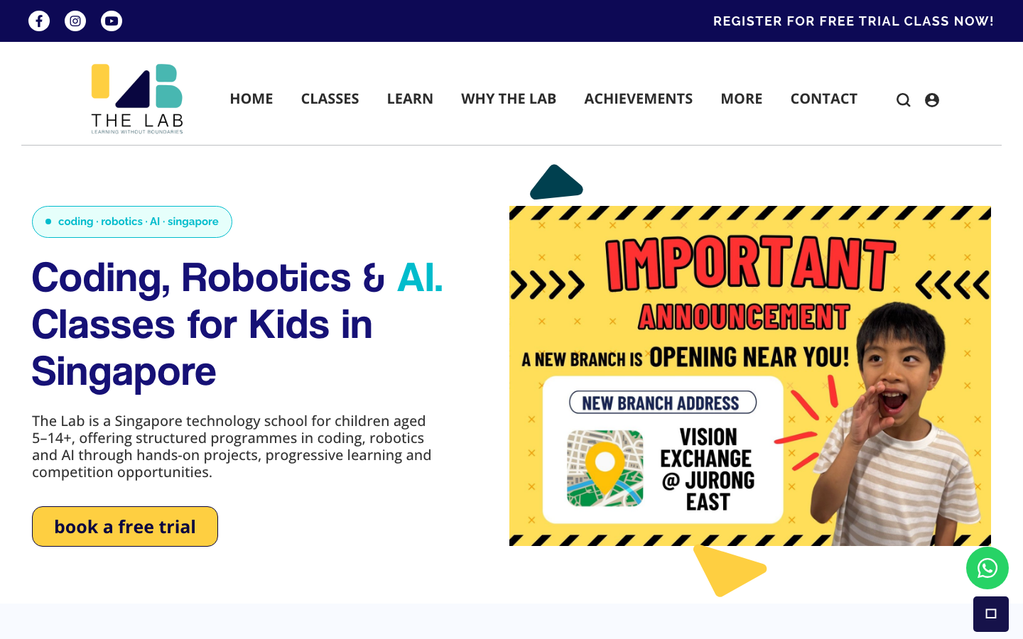Screenshot of The Lab Singapore