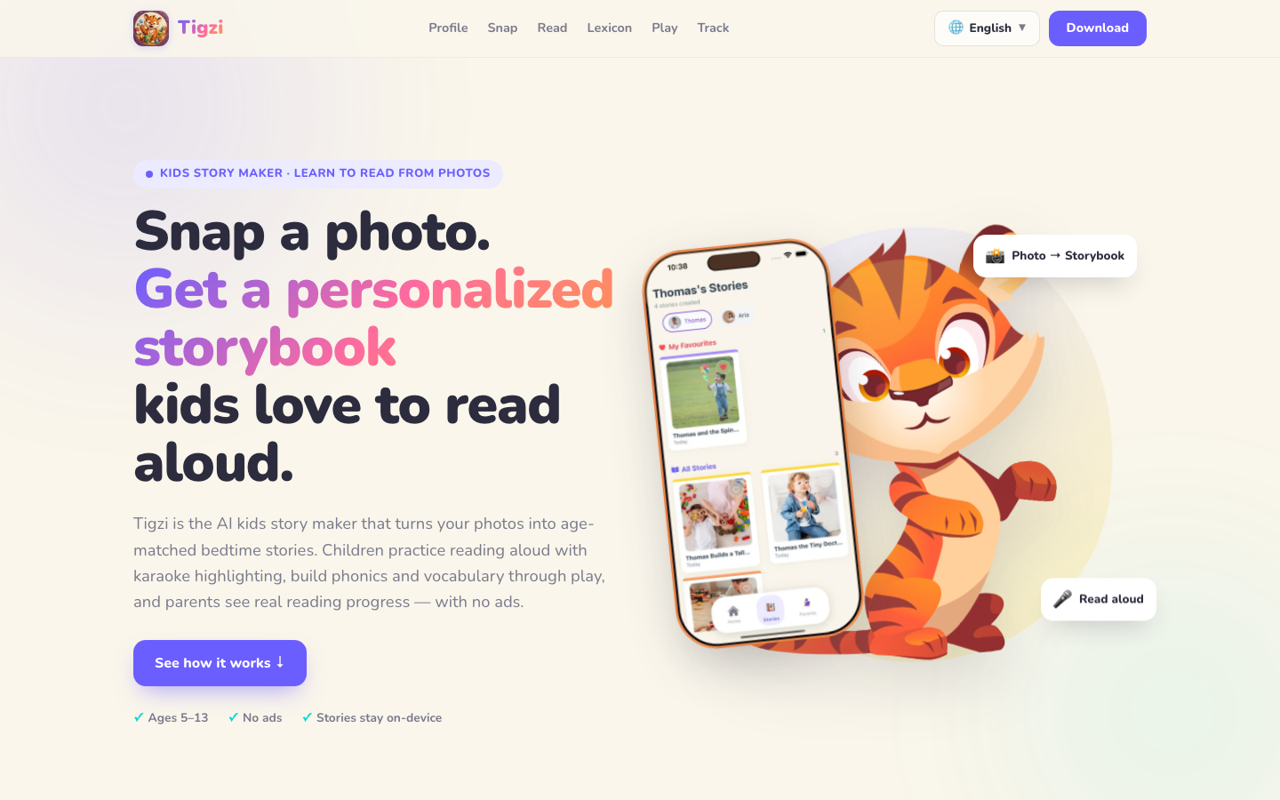 Screenshot of Tigzi