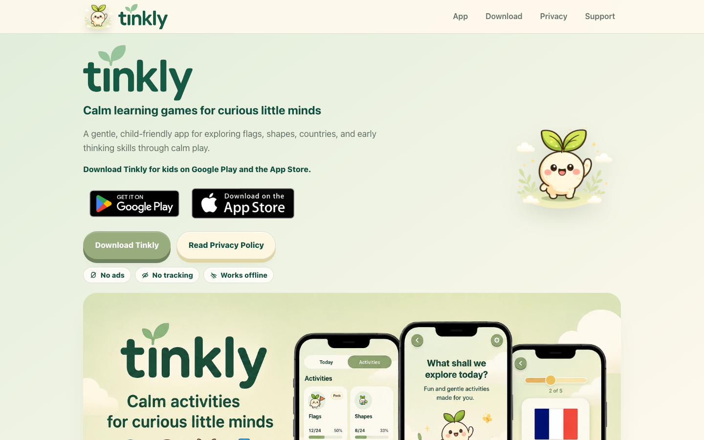 Screenshot of Tinkly