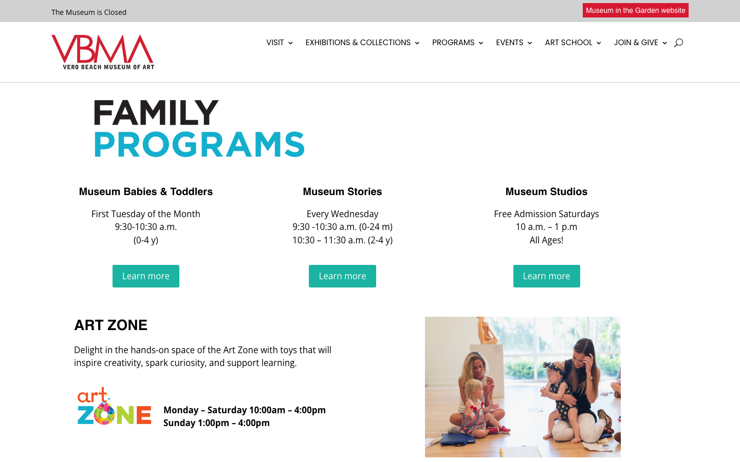 Screenshot of Vero Beach Museum of Art Thanksgiving Kokeshi Workshop