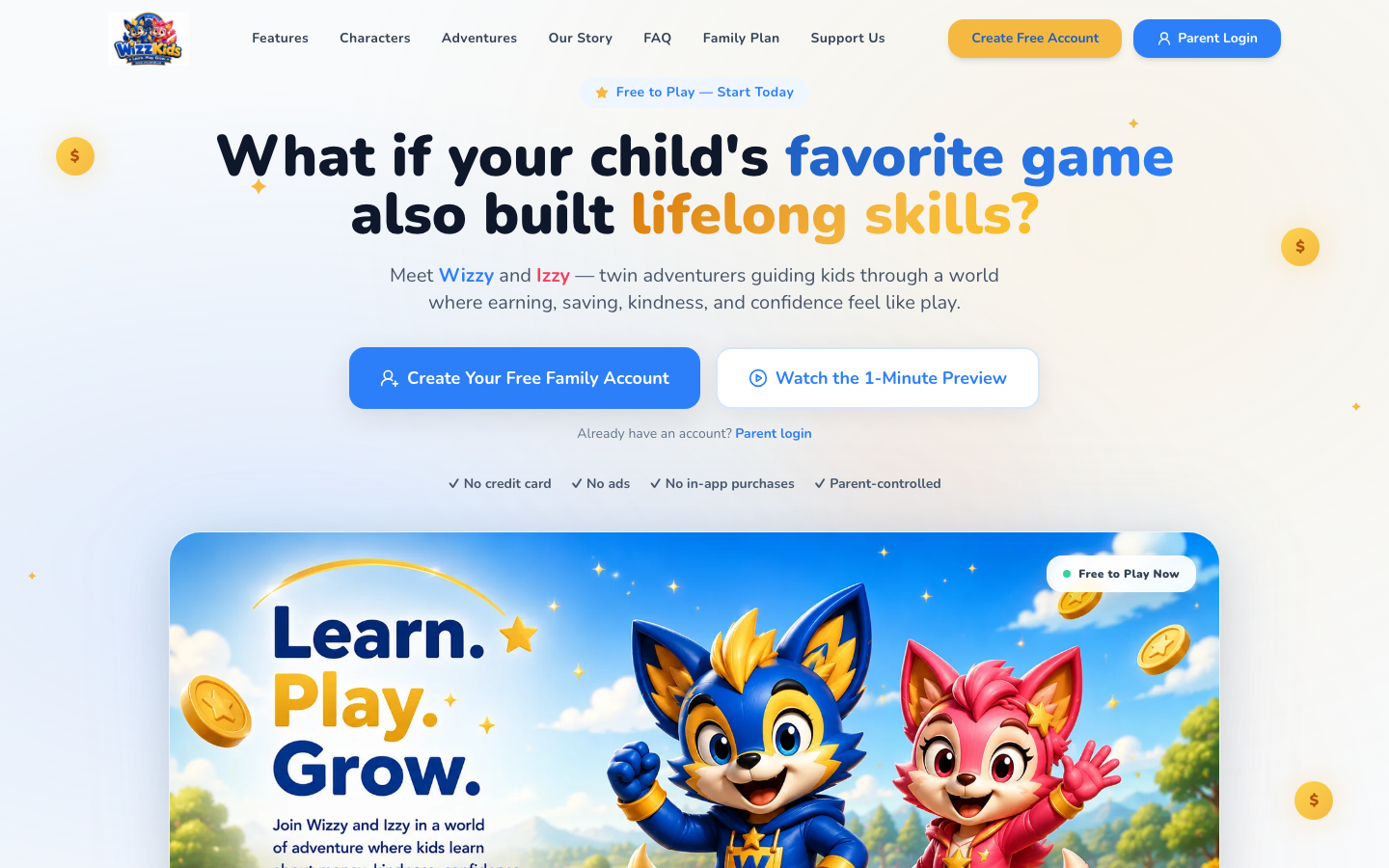 Screenshot of WizzKids