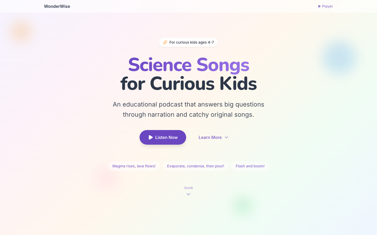 Screenshot of WonderWise