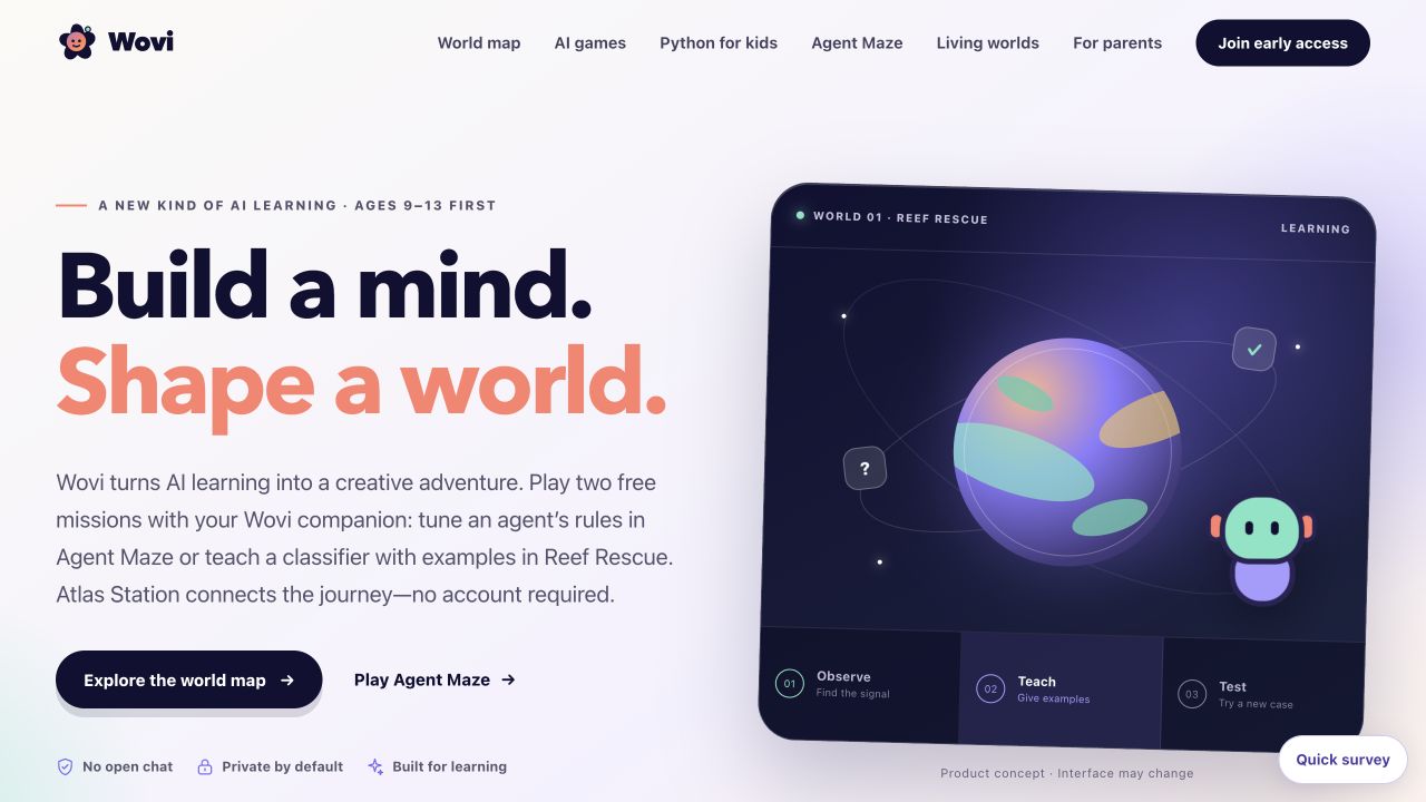 Screenshot of Wovi